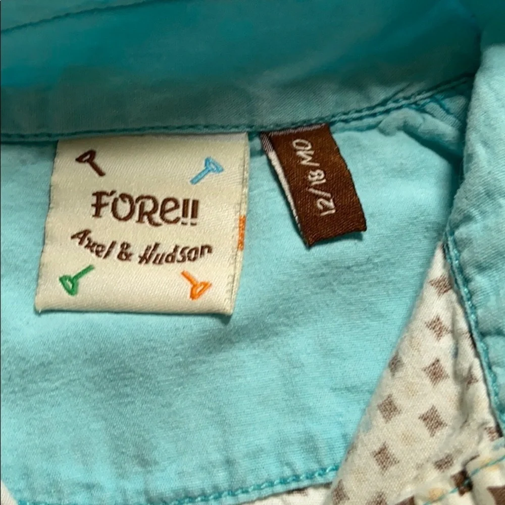 Axel & Hudson Fore! Infant Cotton Romper
